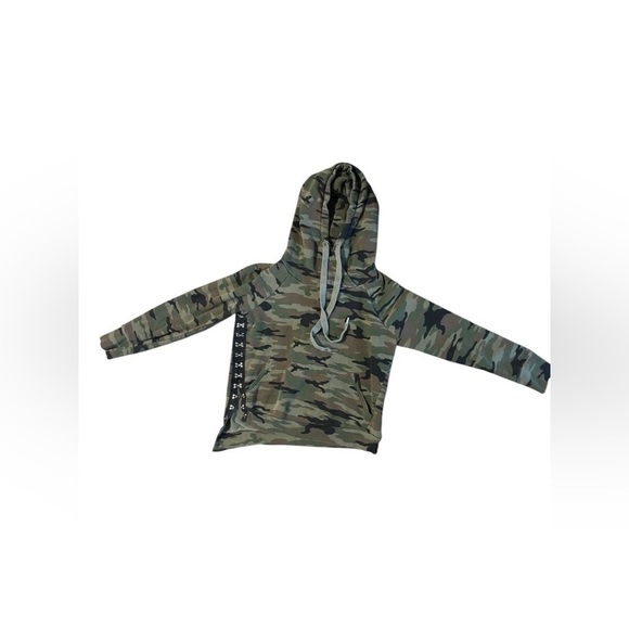 NSF Soul Cycle Camo Lissie Cozy Fleece Drawstring Green Hoodie Sweatshirt M - Picture 4 of 9